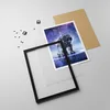 Gerahmtes Poster - Schwarzer Rahmen - Kosmonaut Weltraum - Produktbild-Vorschau 4