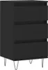 vidaXL Sideboard Schwarz 40x35x70 cm Holzwerkstoff Produktbild-Vorschau 2