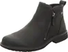 A black leather boot on a white background. Produktbild-Vorschau