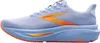 A side view of a blue and orange Brooks running shoe against a white background. Produktbild-Vorschau