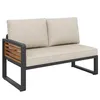 Garten-Lounge-Set, Gartensofa mit Esstisch aus Massivholz, Produktbild-Vorschau 15