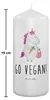 Mr. & Mrs. Panda Kerze Einhorn Vegan 19 x 8 cm - Weiß - Produktbild-Vorschau 2