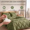 Sleep Comfy Deluxe 2-in-1 Sommer Bettdecke 200x220 cm Khaki Produktbild-Vorschau 9