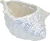 Bol en céramique coquille, perle blanche, 8x19 cm Voir les images du produit 4