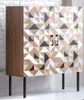 Spectral - Highboard mit 2 Türen mit Soft-Close, bedruckter Produktbild-Vorschau 1