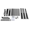 All the parts of a bed frame are laid out on a white background. Náhled obrázku produktu