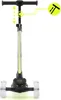 A three-wheeled children's scooter shown from the front on a white background, with a close-up diagram highlighting the adjustable handlebar. Anteprima dell’immagine prodotto