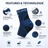 BLACKROX ANANKLE Sprunggelenkbandage Silikon Knöchelstütze Produktbild-Vorschau 4