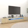 vidaXL TV-Schrank mit LED-Leuchten Sonoma-Eiche 260x35x40 Produktbild-Vorschau 1