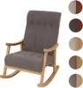 Houpací křeslo HWC-K10, polohovatelné, dřevo  látka/textil Náhled obrázku produktu 8