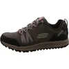 A side view of a single gray Skechers men's sneaker against a white background. Voir les images du produit
