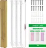 A product shot of LED grow lights and accessories, including packaging and an instruction manual. Produktbild-Vorschau