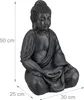 Relaxdays XL Buddha Figur sitzend, 50 cm hoch, Feng Shui, Produktbild-Vorschau 4