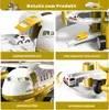 Spielzeug-Flugzeug mit 12 Stadtautos & Rennstrecke Rennbahn Produktbild-Vorschau 6