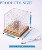 A product size chart showing a cube-shaped lamp with dimensions indicated. Produktbild-Vorschau