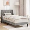 Estructura de cama con cabecero en gris claro, 90 x 200 cm, Vista previa de la imagen del producto 2