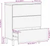 vidaXL Komoda Akáciová hnedá povrchová úprava 60 x 33 x 75 Náhľad obrázku produktu 7