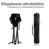 BigDean Campingtisch faltbar mit 2 Getränkehaltern Schwarz Produktbild-Vorschau 5