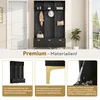 A hallway or entryway with a black modern furniture set. Anteprima dell’immagine prodotto