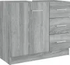 vidaXL Umyvadlová skříňka Grey Sonoma 63x30x54 cm Dřevěný Náhled obrázku produktu 1