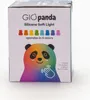The image shows the front of a product box for a silicone soft light shaped like a panda. Produktbild-Vorschau