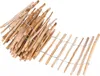 A rolled-up section of a wooden picket fence on a white background. Produktbild-Vorschau