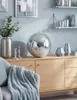 Zrkadlová guľa 30 cm, strieborná Náhľad obrázku produktu 3