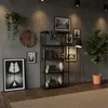 Regál Relaxdays, oceľ, rozmery: 150 x 75 x 30 cm, nosnosť Náhľad obrázku produktu 3