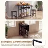 Set da pranzo COSTWAY con 2 sedie, tavolo da pranzo con Anteprima dell’immagine prodotto 9