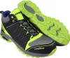 A pair of black and neon yellow work boots are shown against a white background. Produktbild-Vorschau