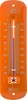 Gartenthermometer 19cm Metall Retro in Orange Außen Garten Produktbild-Vorschau 1