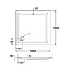 Schulte Duschwanne Adria 100x100 cm, Sanitäracryl Weiß, Set Produktbild-Vorschau 4