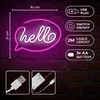 Forever Light Neon LED-Leuchte HELLO pink/weiß – FLNE15 Produktbild-Vorschau 3