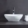 Owalna ceramiczna umywalka z przelewem owalna biała do Podgląd zdjęcia produktu 7