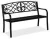 Banc de jardin Relaxdays, motif Fleur de Lis, 2 places, Voir les images du produit 1