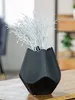 Gilde Vase, "Lamellen", Keramik, schwarz, VE 2, L. 15 cm, Voir les images du produit 3