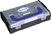 A black and transparent storage box with a blue handle and the word "INDUSTRIAL" printed on it. Náhled obrázku produktu