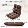Pohodlná podlahová židle s nastavitelnou opěradlem, Náhled obrázku produktu 6