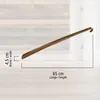 3 Stück Schuhanzieher 65cm Farbe Gold Kunststoff Produktbild-Vorschau 2