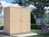 Bikebox Gerätehaus Fiete 1 Rhombusprofil 18 mm natur Produktbild-Vorschau 7