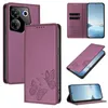 Lederhülle für Tecno Camon 20 Pro 5G, Schmetterling Prägung Produktbild-Vorschau 2