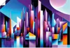 ARTland Poster Kleine Stadt Größe: 130x90 cm Produktbild-Vorschau 1