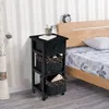COSTWAY Table de nuit avec tiroir et 2 paniers de Voir les images du produit 2