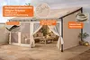 Ersatzdach Roll Pavillon 3x4m 280g/m2 Pavillondach Markise Produktbild-Vorschau 2