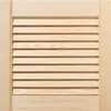 Close-up of a section of a louvered door made of light-colored wood. Produktbild-Vorschau