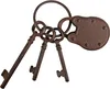 A set of old-fashioned keys and a padlock on a white background. Náhľad obrázku produktu