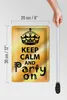 Blechschild Spruch 20x30cm Keep Calm and party on Produktbild-Vorschau 6