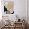 Leinwandbilder Wandbild Abstrakt Boho Beige 100x75 cm XXL Produktbild-Vorschau 2