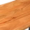 A close-up view of the natural wood grain of a bench. Náhled obrázku produktu