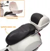 A close-up view of a white electric scooter for children, showing the seat and a functional trunk. Voir les images du produit